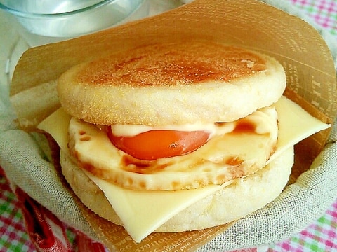 チーズ照りたま❀イングリッシュマフィンサンド